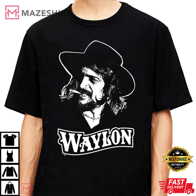 Waylon Jennings , Vintage 1984 Concert Tour Best T-Shirt