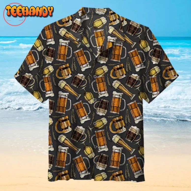 Wheat beer pattern Hawaiian Shirt