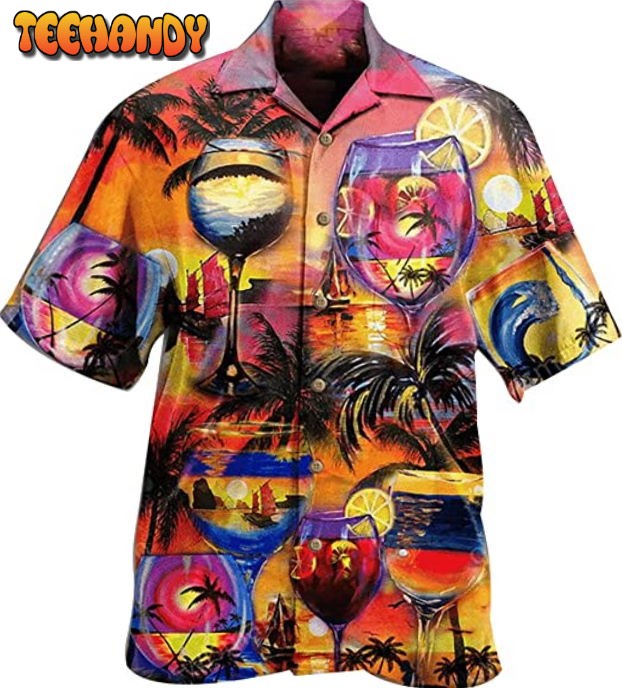 Wine Dining Beach Hawaiian Shirt