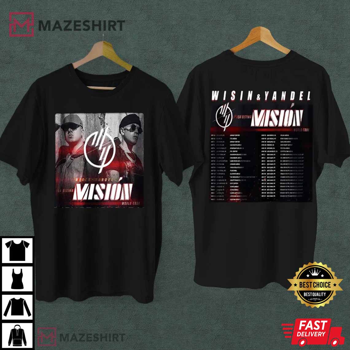 Wisin & Yandel Tour 2022 Best T-Shirt