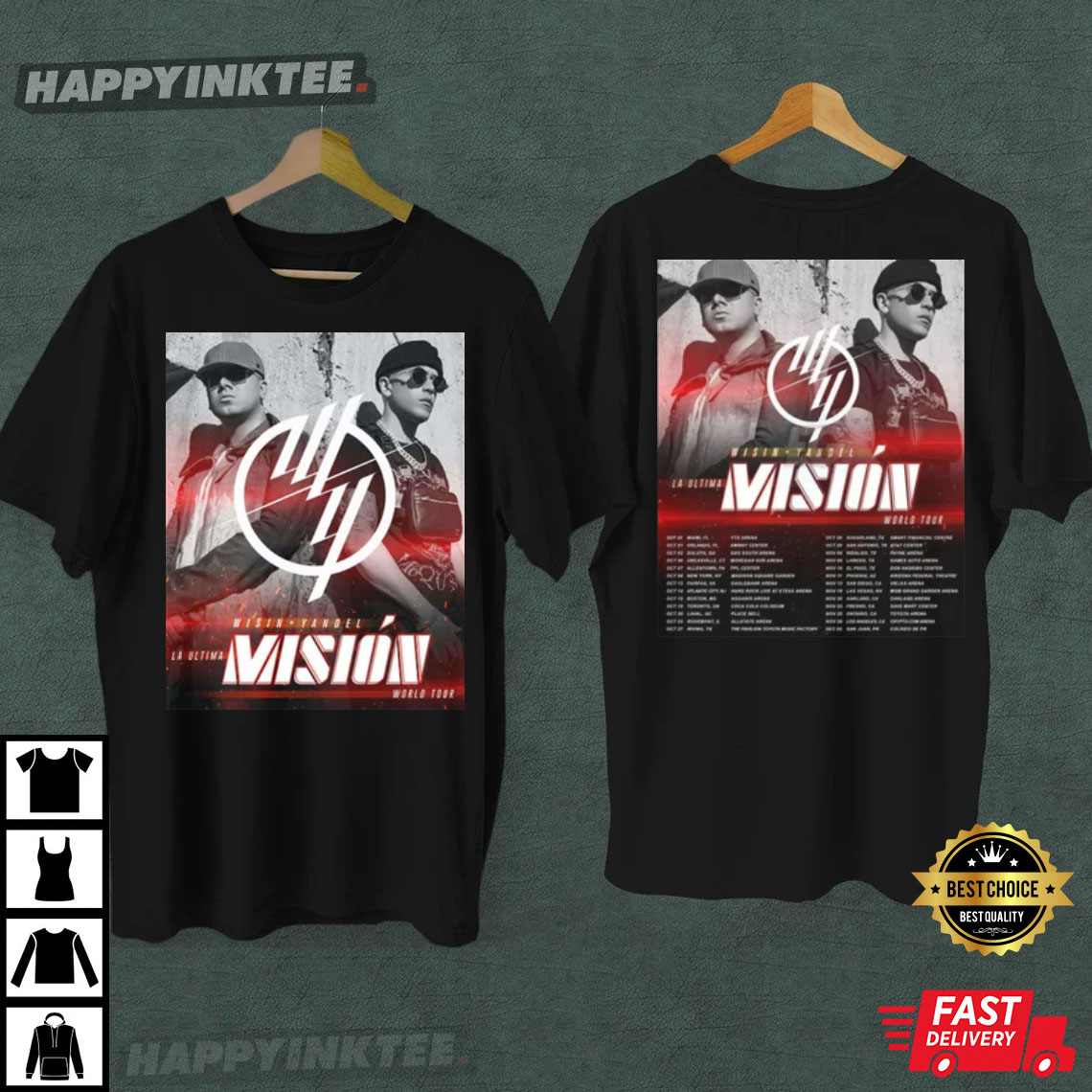 Wisin And Yandel Tour 2022 Gift For Fan T-Shirt