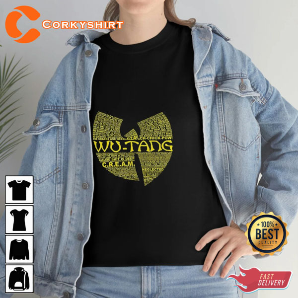 Wu Tang Clan Gift for Fans Unisex Hip Hop Rap Tee