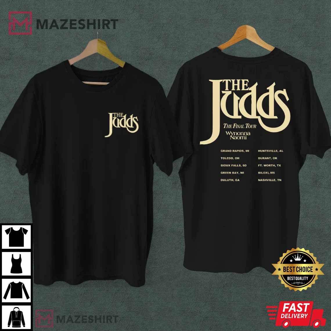 Wynonna and Naomi, The Judds Tour 2022 Best T-Shirt