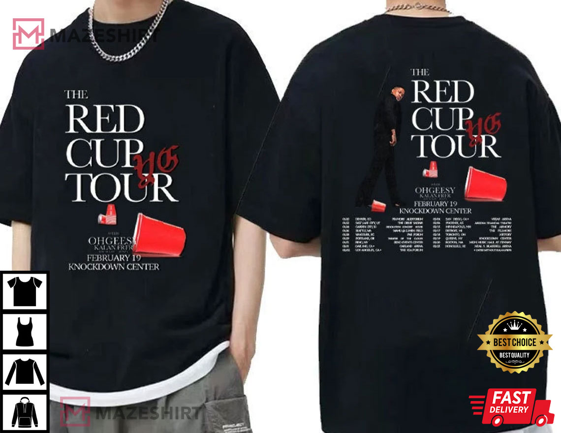 YG The Red Cup Tour 2023 Gift For Fan T-Shirt