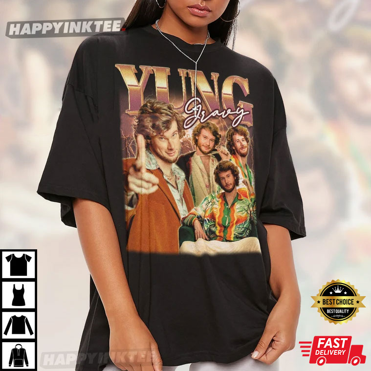 Yung Gravy Vintage 90s Gift For Fan Best T- Shirt - Bring Your Ideas, Thoughts And Imaginations Into Reality Today