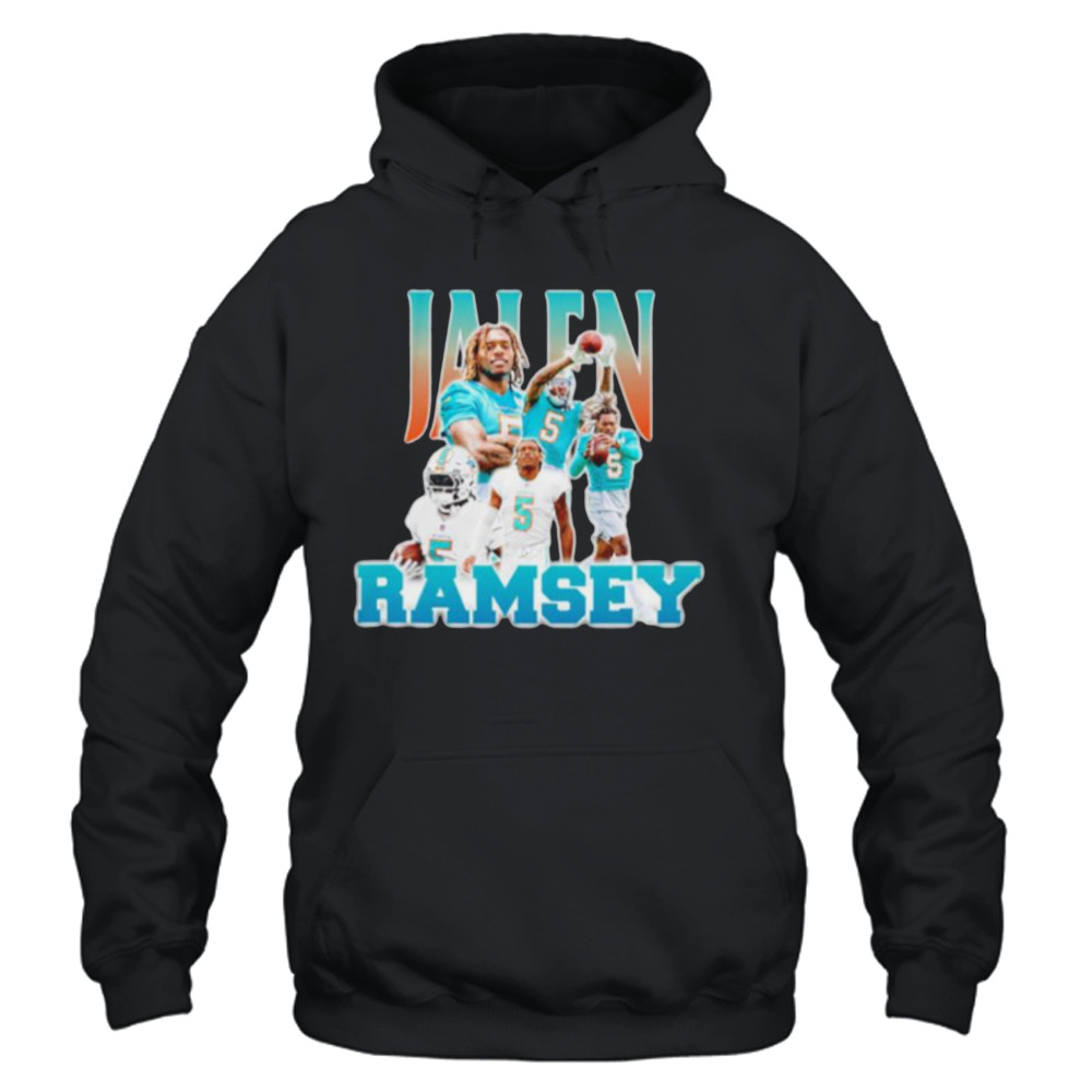 Printify Jalen Ramsey Miami Dolphins Graphic Tee White / 2XL