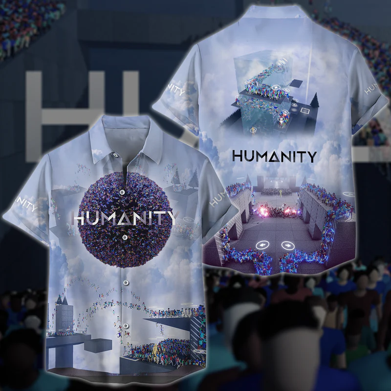 Humanity Video Game 3D All Over Printed T-shirt Tank Top Zip Hoodie Pullover Hoodie Hawaiian Shirt
