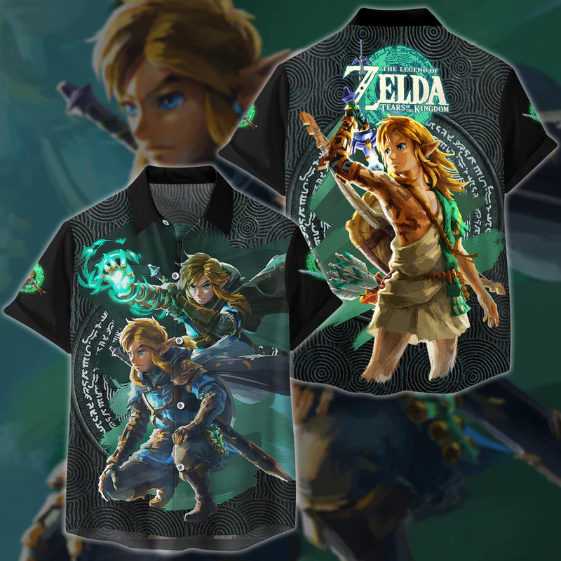 The Legend of Zelda Tears of the Kingdom Video Game 3D All Over Printed T-shirt Tank Top Zip Hoodie Pullover Hoodie Hawaiian Shirt
