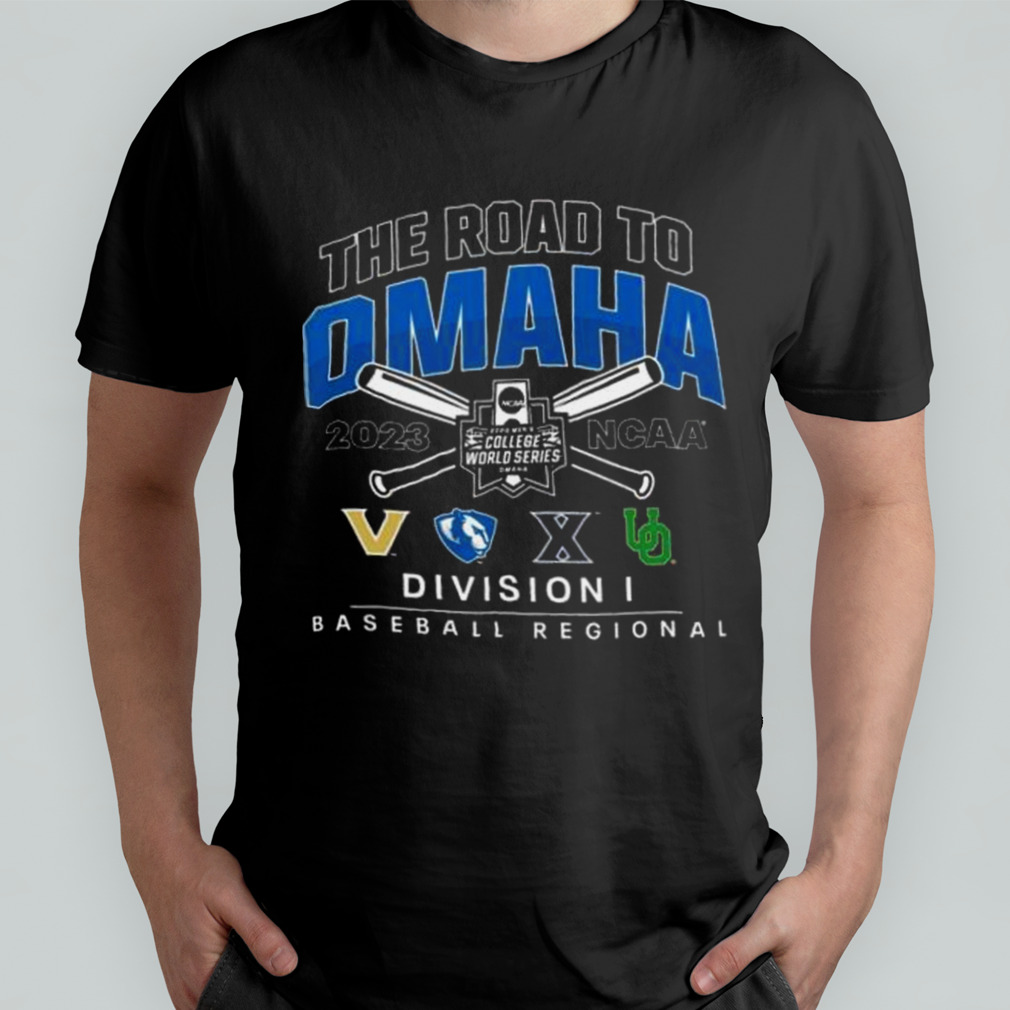 Vanderbilt Four Team 2023 NCAA Division I Baseball Regional The Road To Omaha shirt