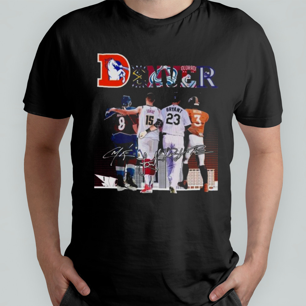 Denver Team Sports Cale Makar Nikola Jokić Kris Bryant And Russell Wilson  Signatures 2023 Shirt - Bring Your Ideas, Thoughts And Imaginations Into  Reality Today