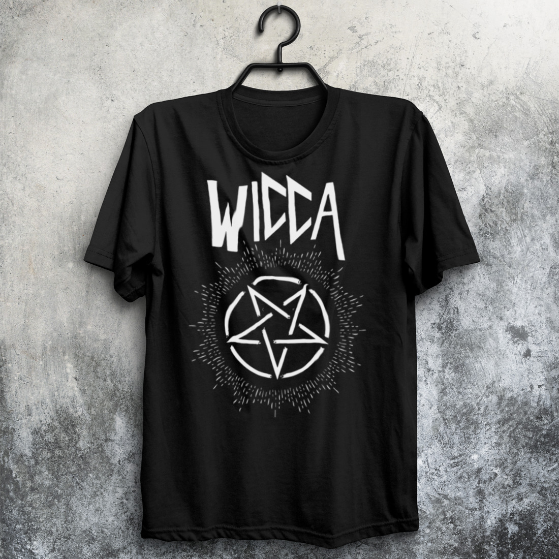 Wicca Inverted Pentagram Hex Girls shirt
