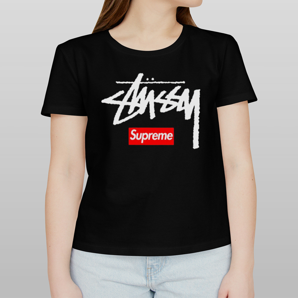 Supreme stussy clearance hoodie