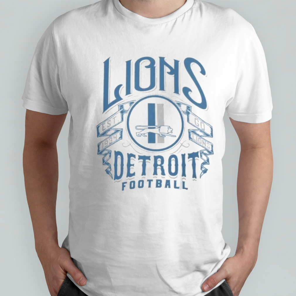 Detroit Lions Nfl X Darius Rucker Collection Logo Football T-shirt