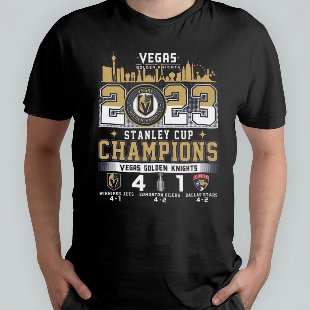 Vegas Golden Knights 2023 Stanley Cup Champions Winnipeg Jets 4 1 Edmonton  Oilers 4 2 Dallas