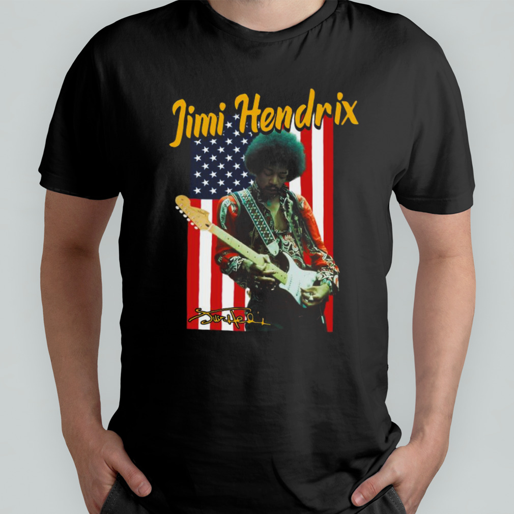 Jimi hendrix shop american flag shirt