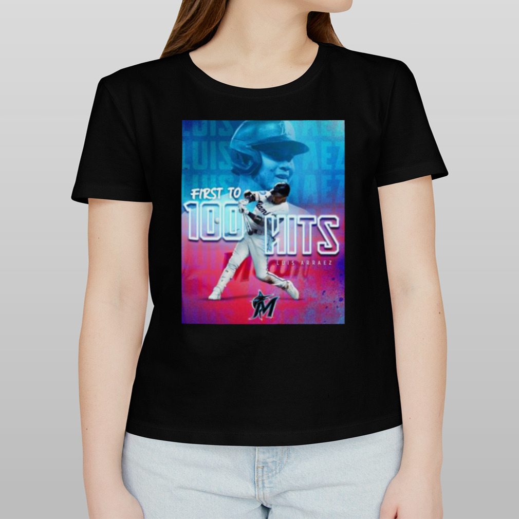 Official Luis Arraez Miami Marlins First 100 Hits Long Sleeves T Shirt -  Limotees