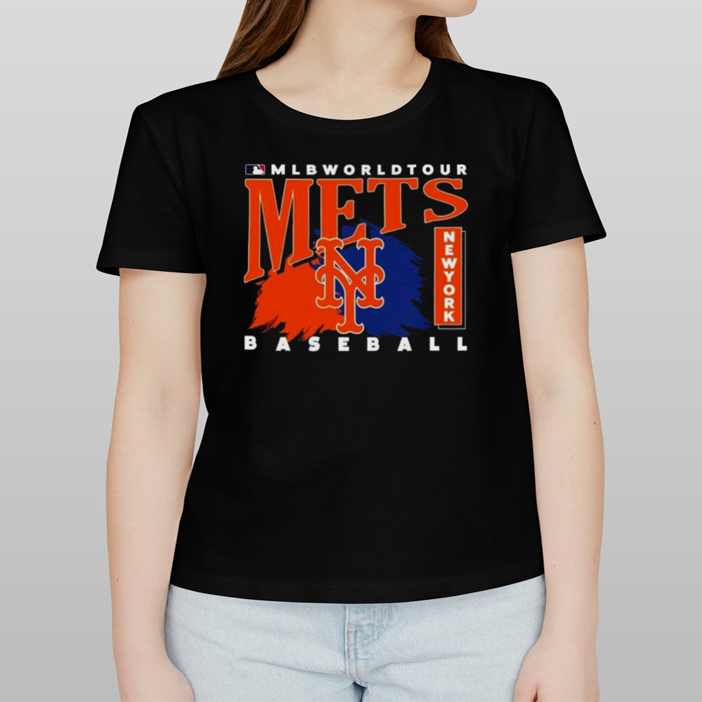 2023 Mlb World Tour New York Mets Baseball Logo Shirt