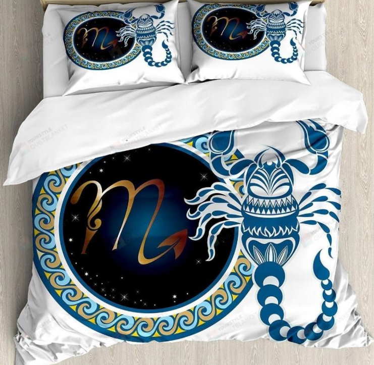 Zodiac Scorpio King Size Bedding Set
