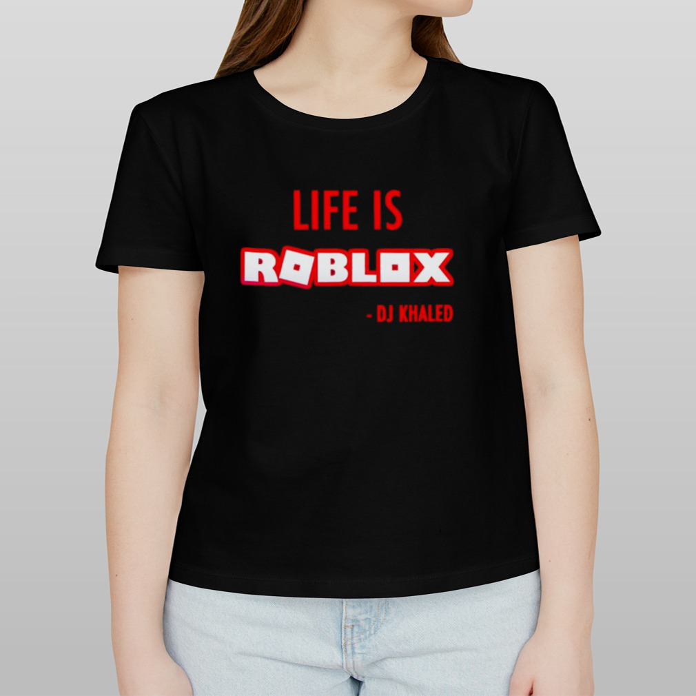 Dj-Khaled Shirts Dj-Khaled T-Shirt for Fans Black Life-is-Roblox Fashion  Kh%aled Women and Men Cotton T-Shirts Small