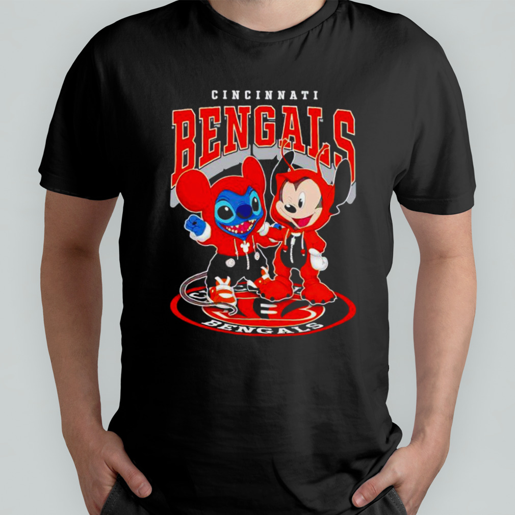 I Love The Bengals Mickey Mouse Cincinnati Bengals T-Shirt - T-shirts Low  Price