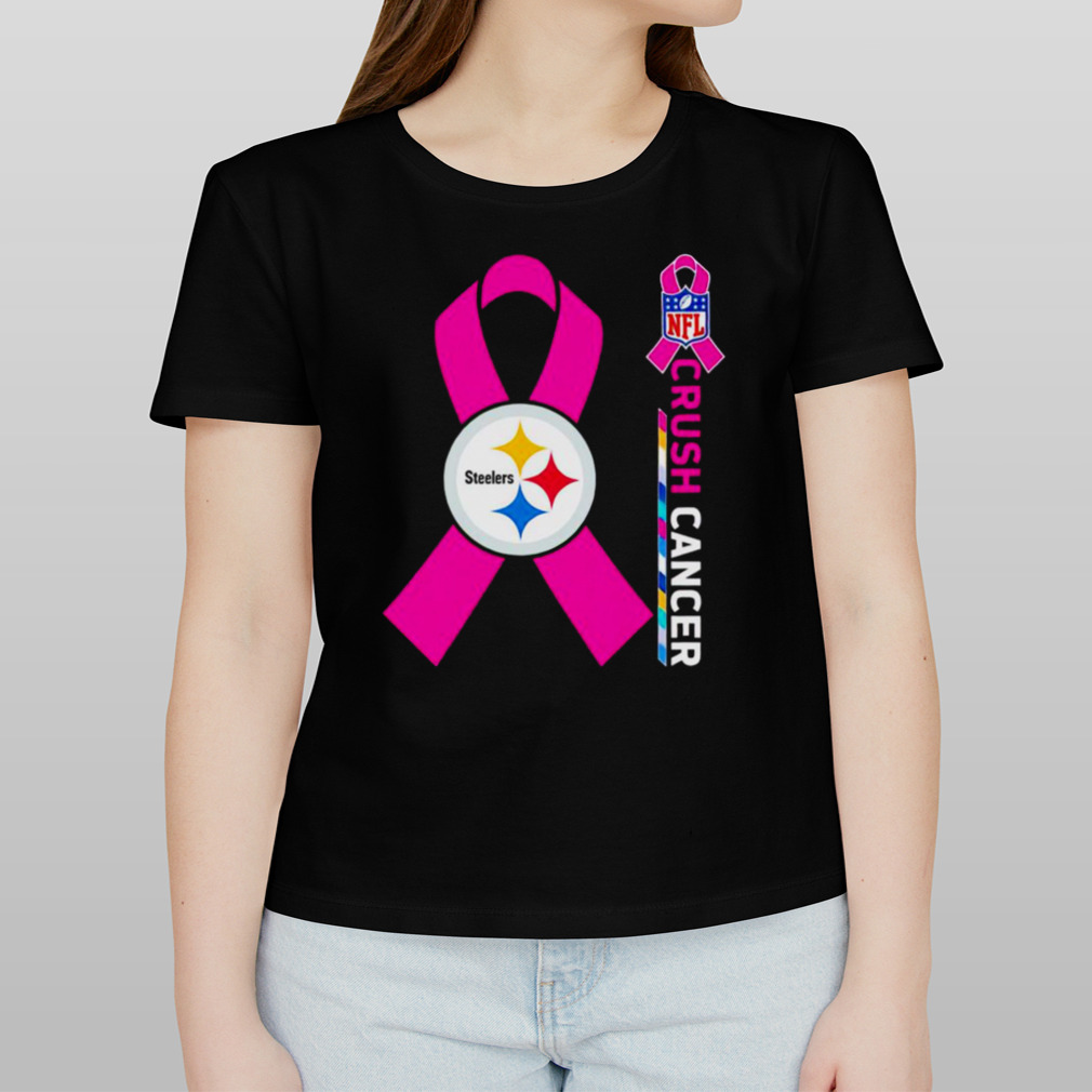 Pittsburgh steelers nfl crush cancer shirt, hoodie, sweater, long