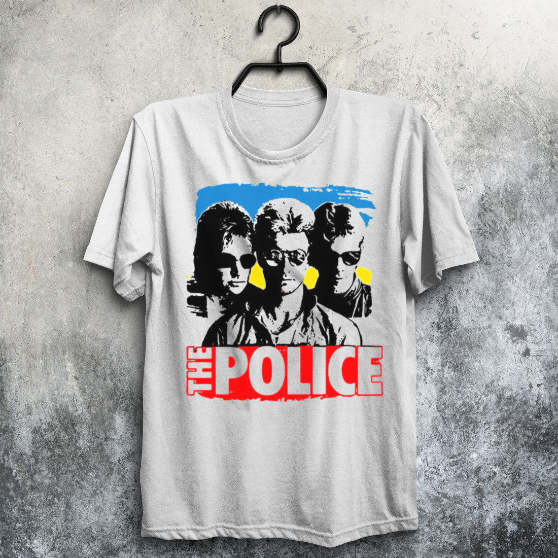Logo The Police Band Photo Sunglasses Mbois Abiss shirt