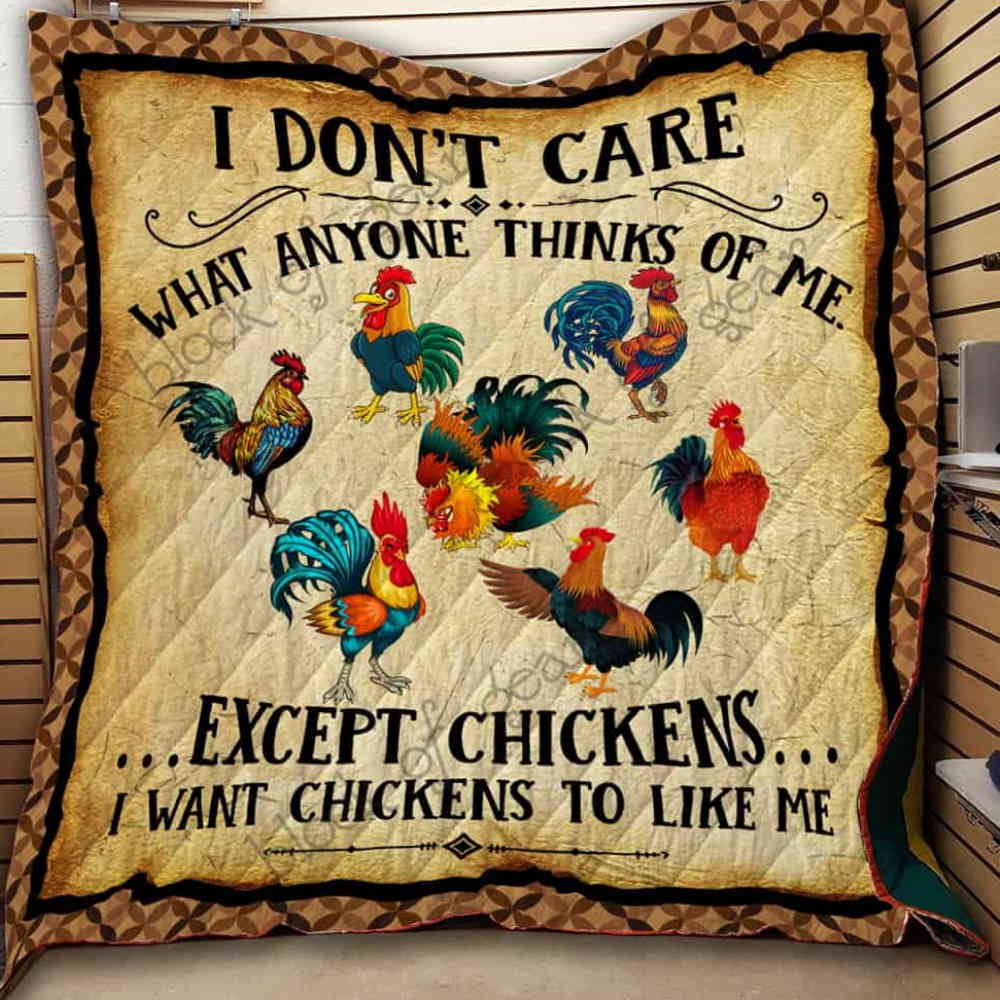Chickens 3D Quilt Blanket