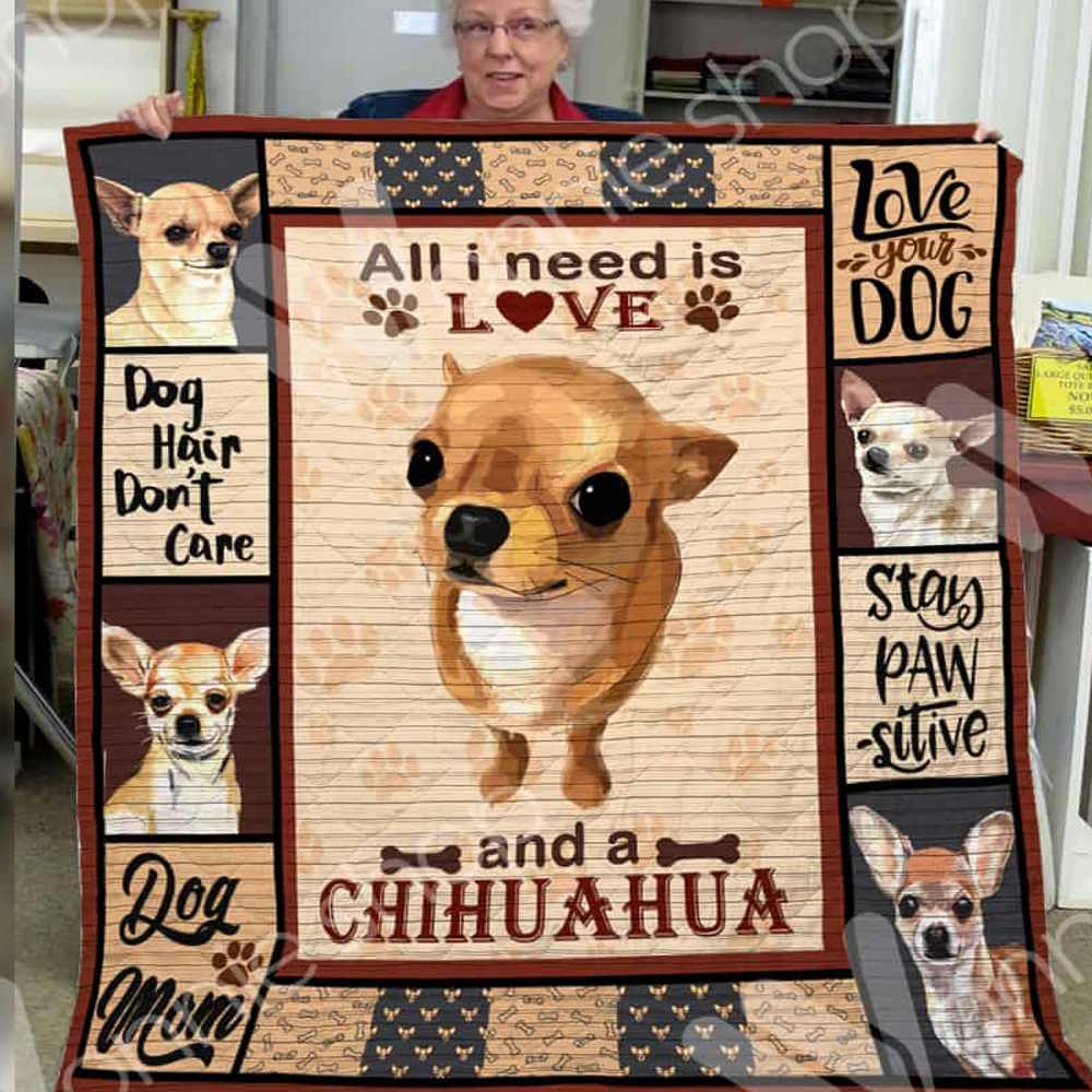 Chihuahualook Into My Eyes 3D Quilt Blanket