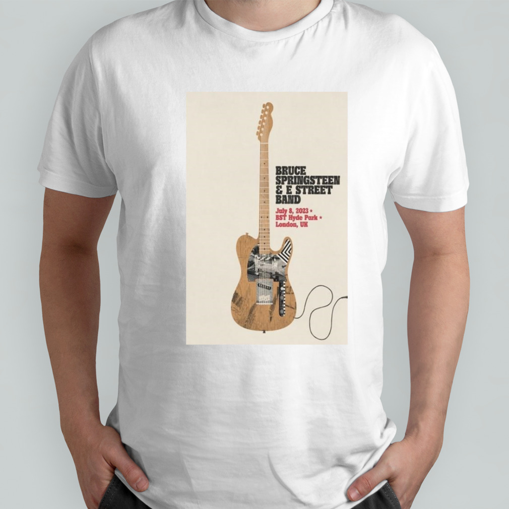 te Kostume anspændt Bruce Springsteen & E Street Band London, England UK 2023 Poster Shirt