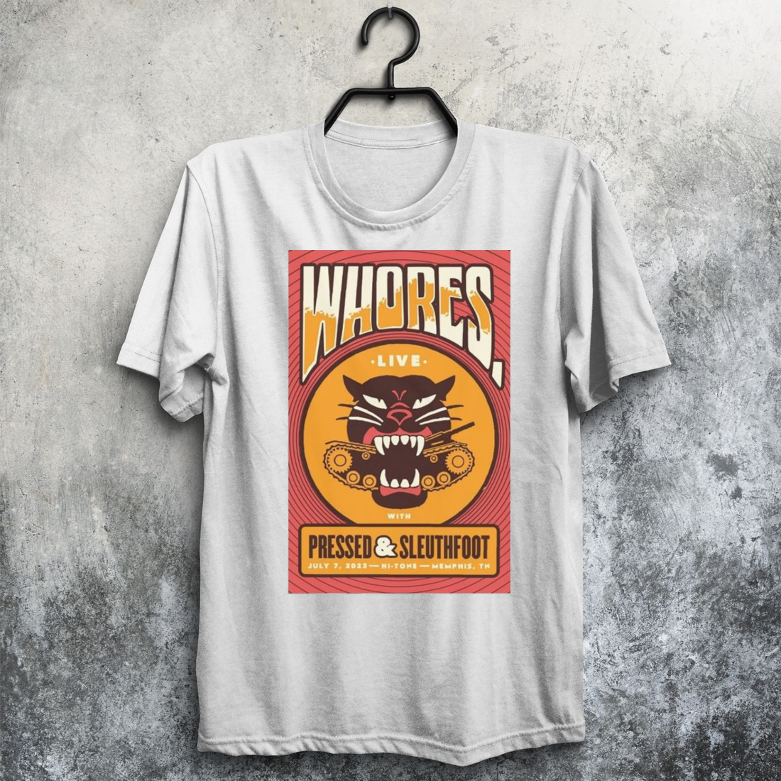 Whores Band Memphis, TN 2023 Poster Shirt