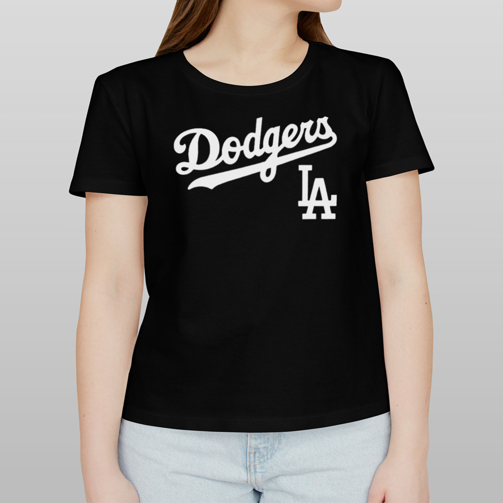 Los Angeles Dodgers Fanatics Branded Team Lockup T-Shirt - Black