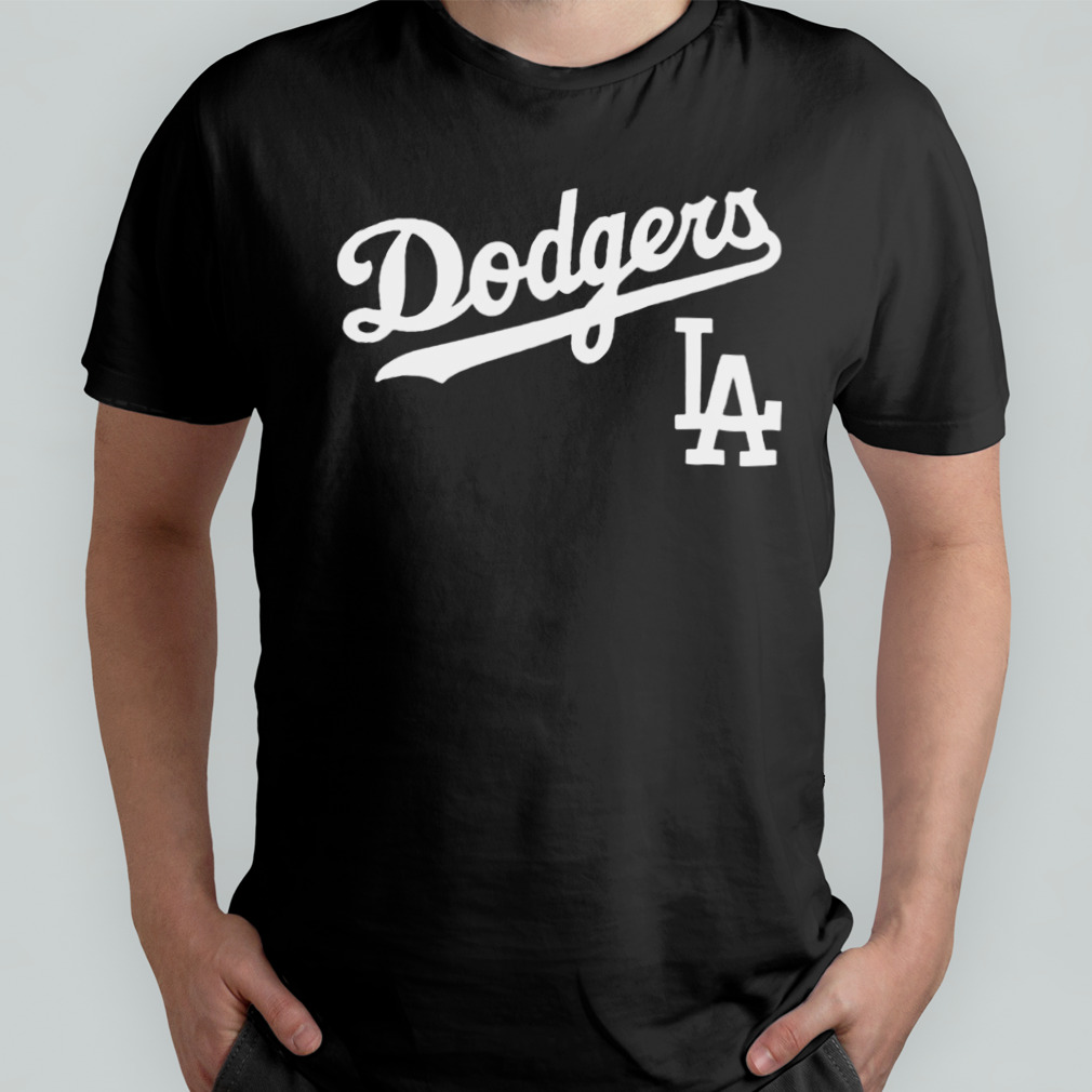 Los Angeles Dodgers Fanatics Branded Team Lockup T-Shirt - Black