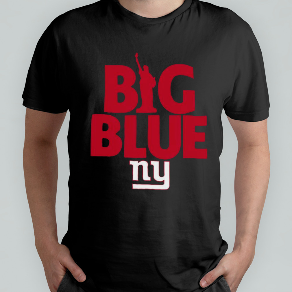 New York Giants big blue American foolball logo shirt - Limotees