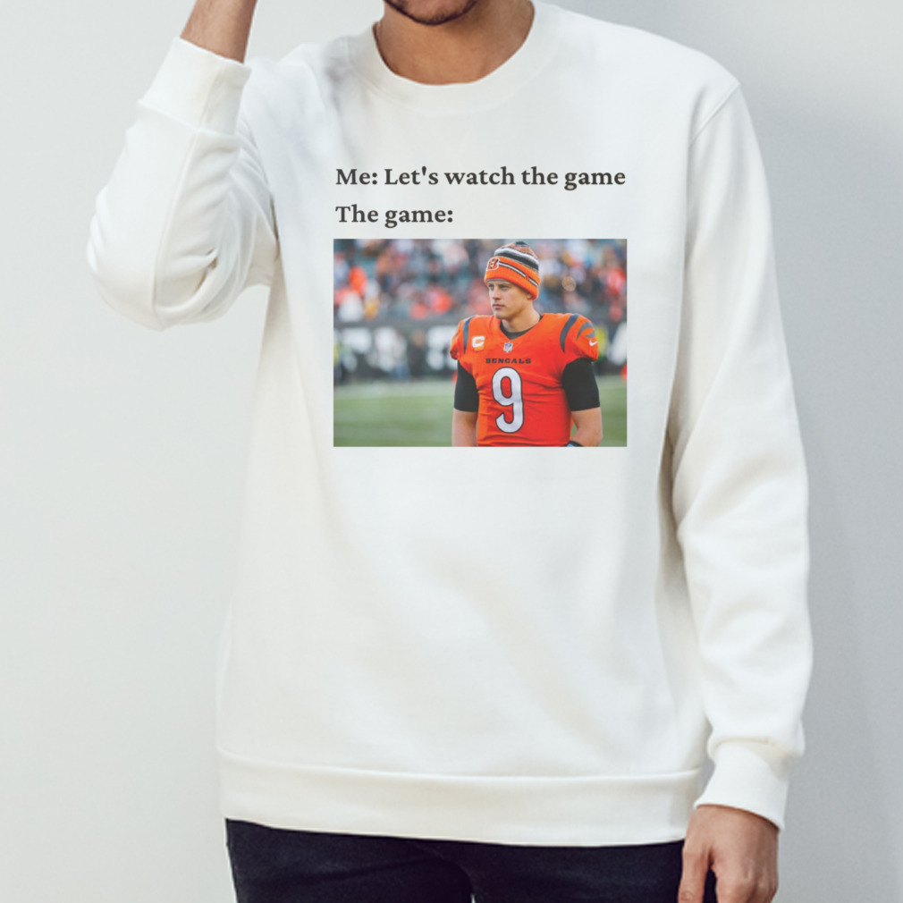 Official Joe burrow bengals meme Football funny T-shirt, hoodie, tank top,  sweater and long sleeve t-shirt