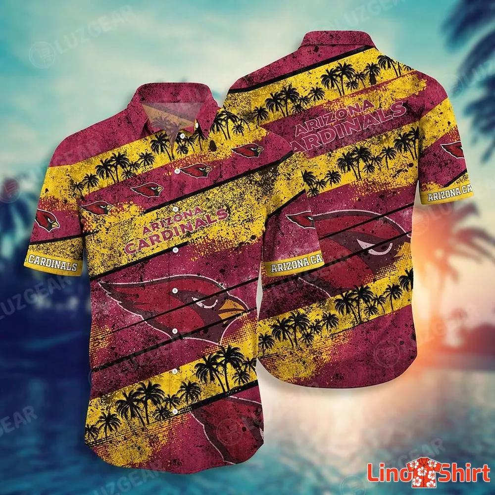 NFL Arizona Cardinals Hawaiian Shirt Various Tropical Forest Gift