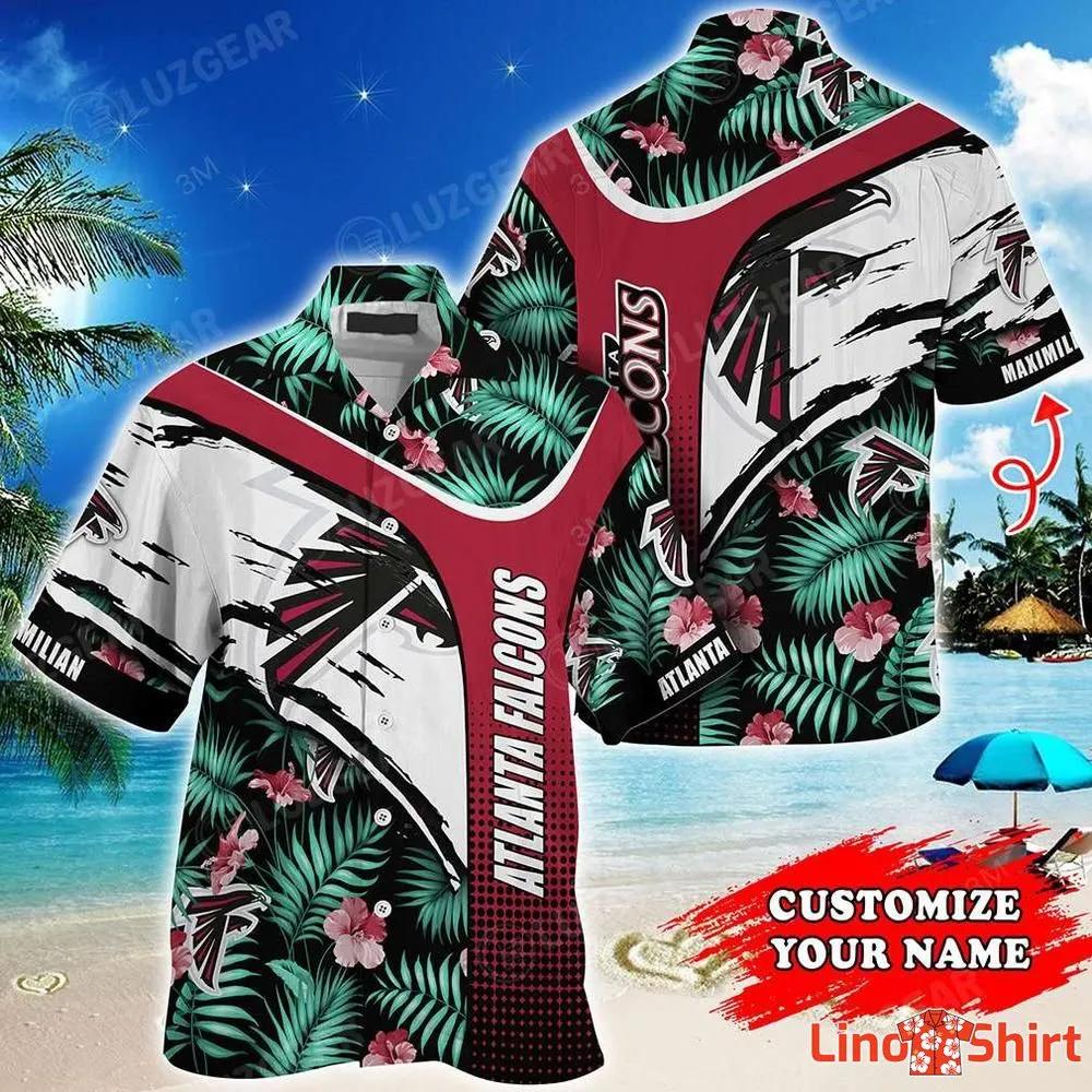 Atlanta Falcons NFL Personalized Hawaiian Shirt Floral Graphic