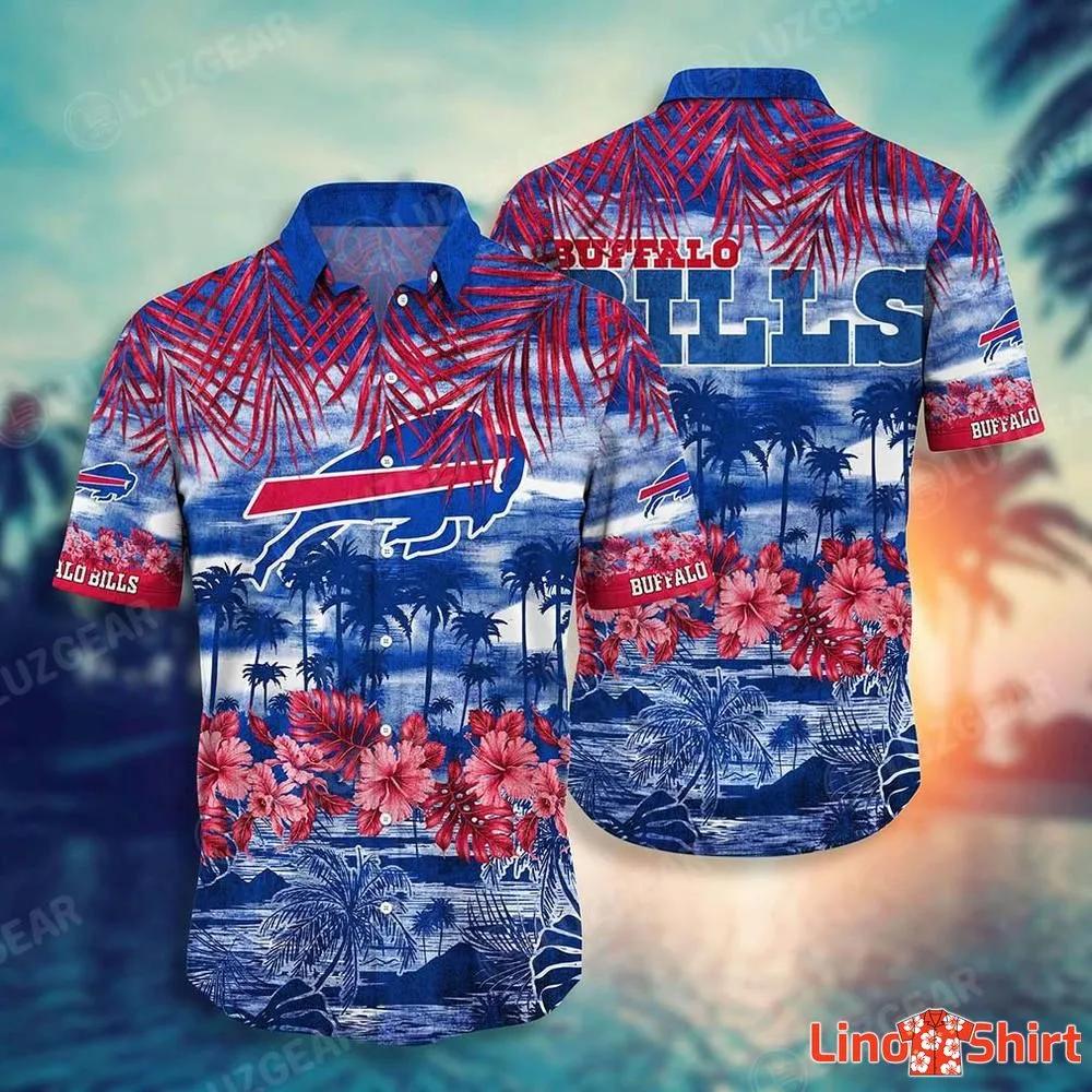 Buffalo Bills NFL Hawaiian Shirt Short Style Tropical Patterns Graphic Hot  Trending Summer For Awesome Fans 