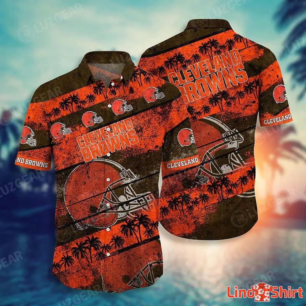 Cleveland Browns NFL Hawaiian Shirt Star Pattern Best Trend