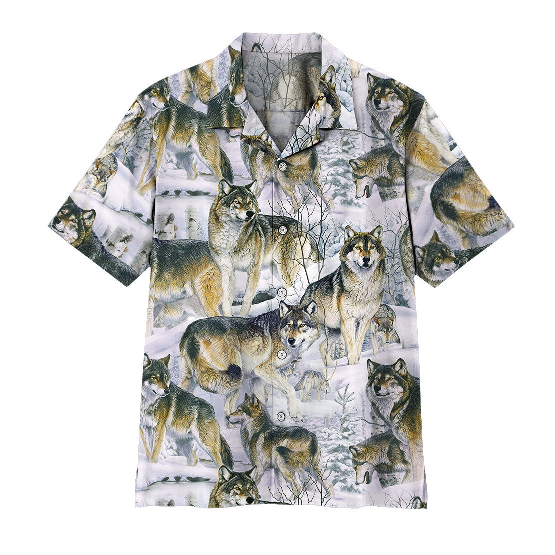 Wolf Custom Hawaii Shirt  All Day Tee