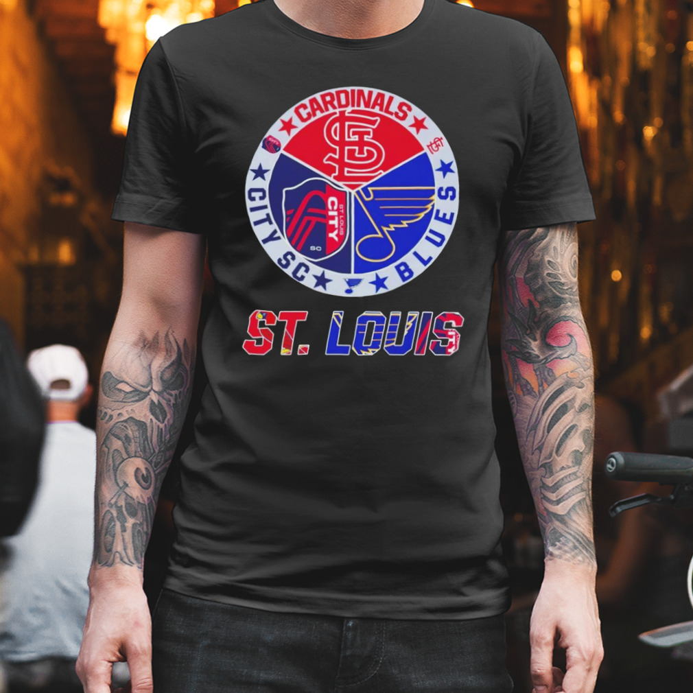 My DNA St Louis City SC St Louis Cardinals St Louis Blues shirt