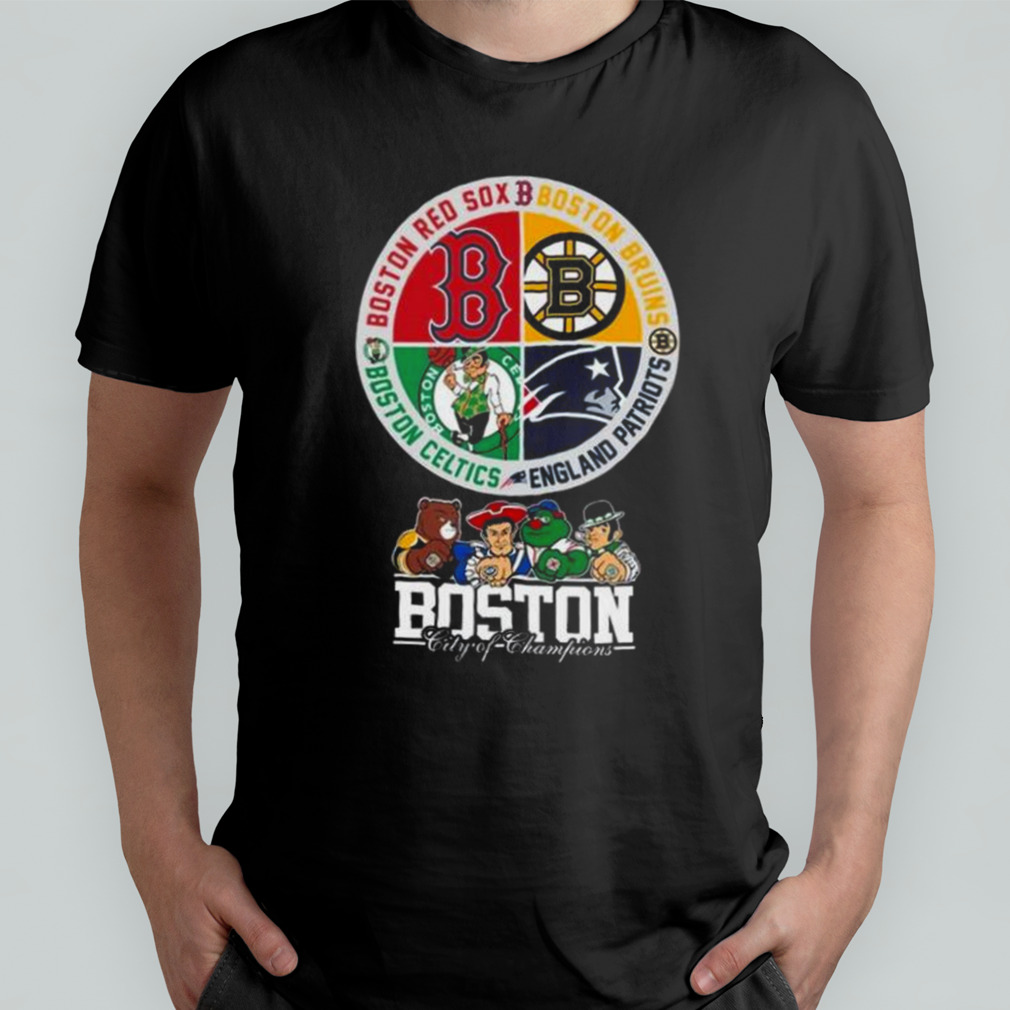 Boston City Of Champions Boston Red Sox Patriots Bruins Celtics 2023 Shirt