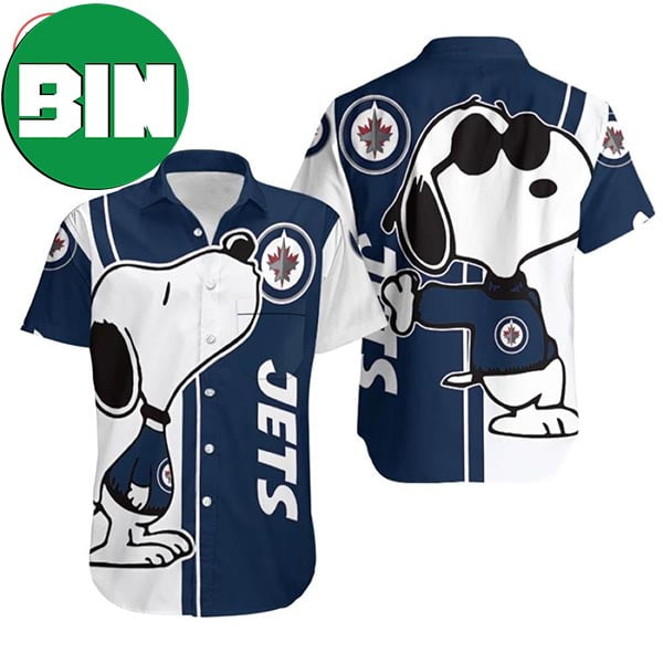 Winnipeg Jets Snoopy Summer Hawaiian Shirt