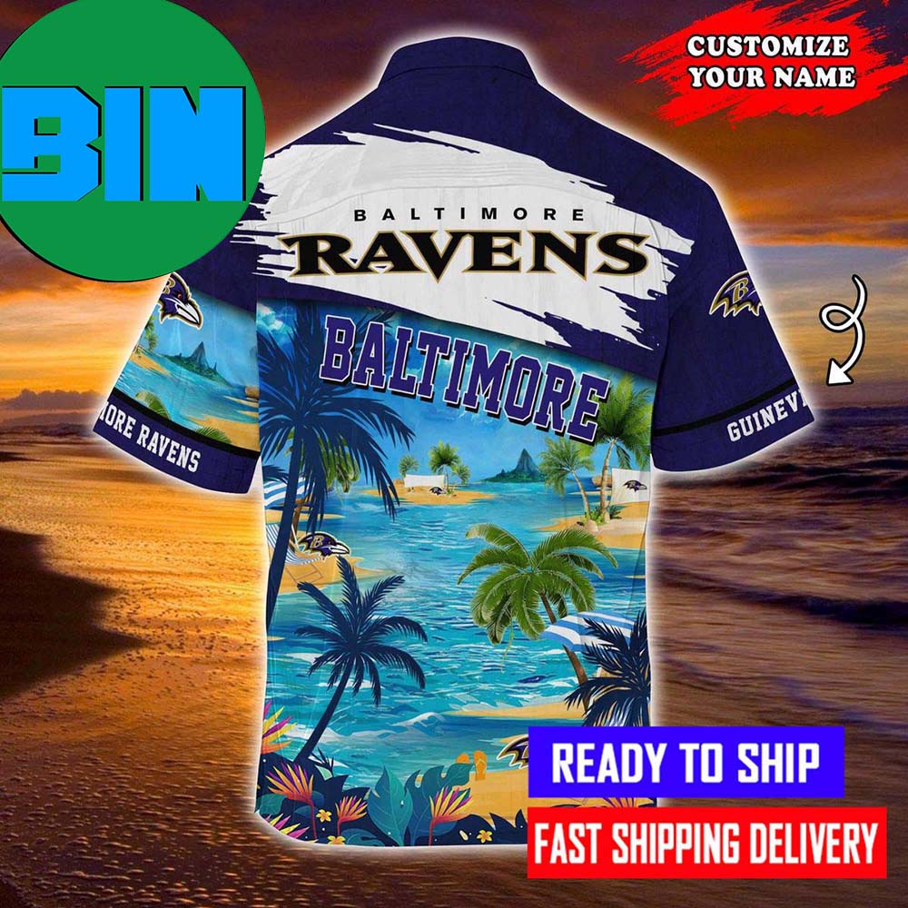 Baltimore Ravens NFL Summer Customized Hawaiian Shirt