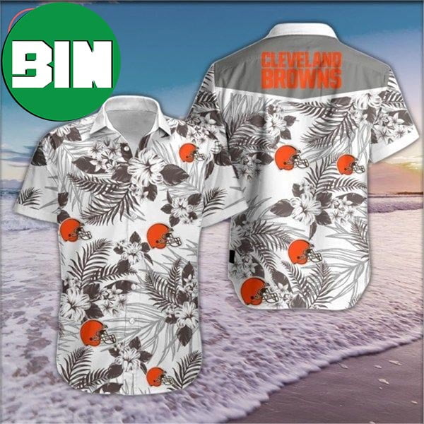 Cleveland Browns NFL Flower Funny Summer Beach Pattern Aloha Hawaiian Shirt