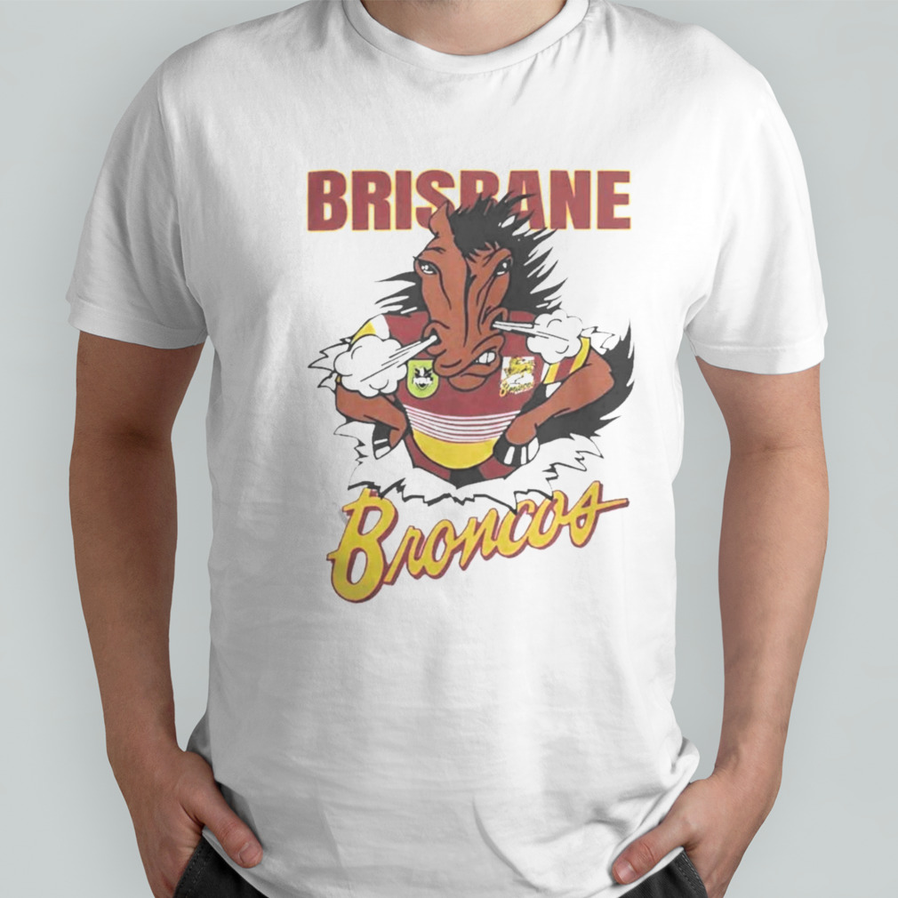 NRL Official, Brisbane Broncos cotton Christmas t-shirt, GUC, size