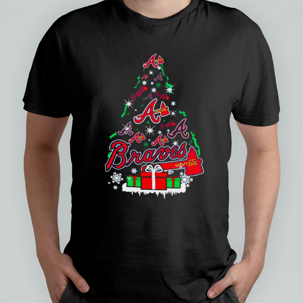 Atlanta Braves Players Christmas Tree Merry Christmas Shirt