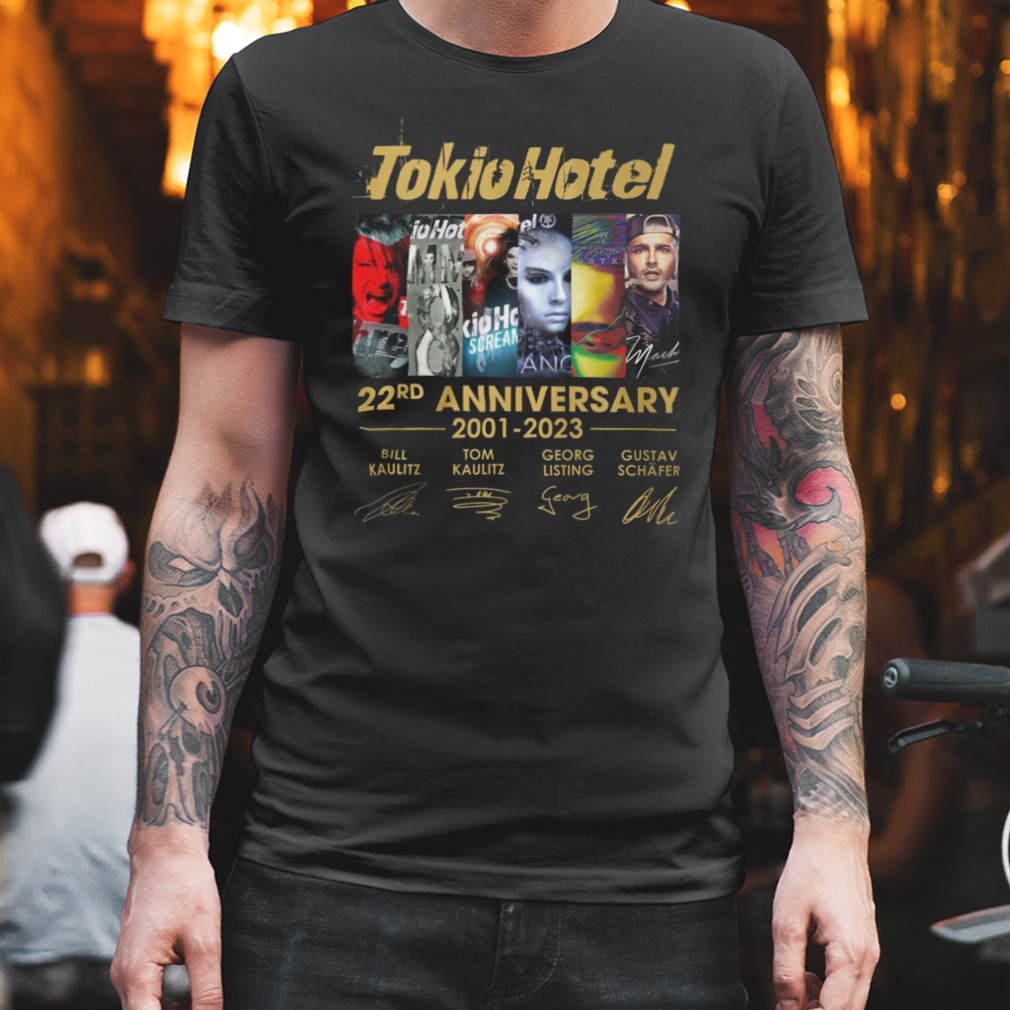 Tokio Hotel 22rd Anniversary 2001 2023 T Shirt