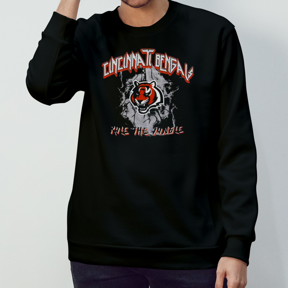 Cincinnati Bengals Rule The Jungle Womens Boyfriend T Shirt