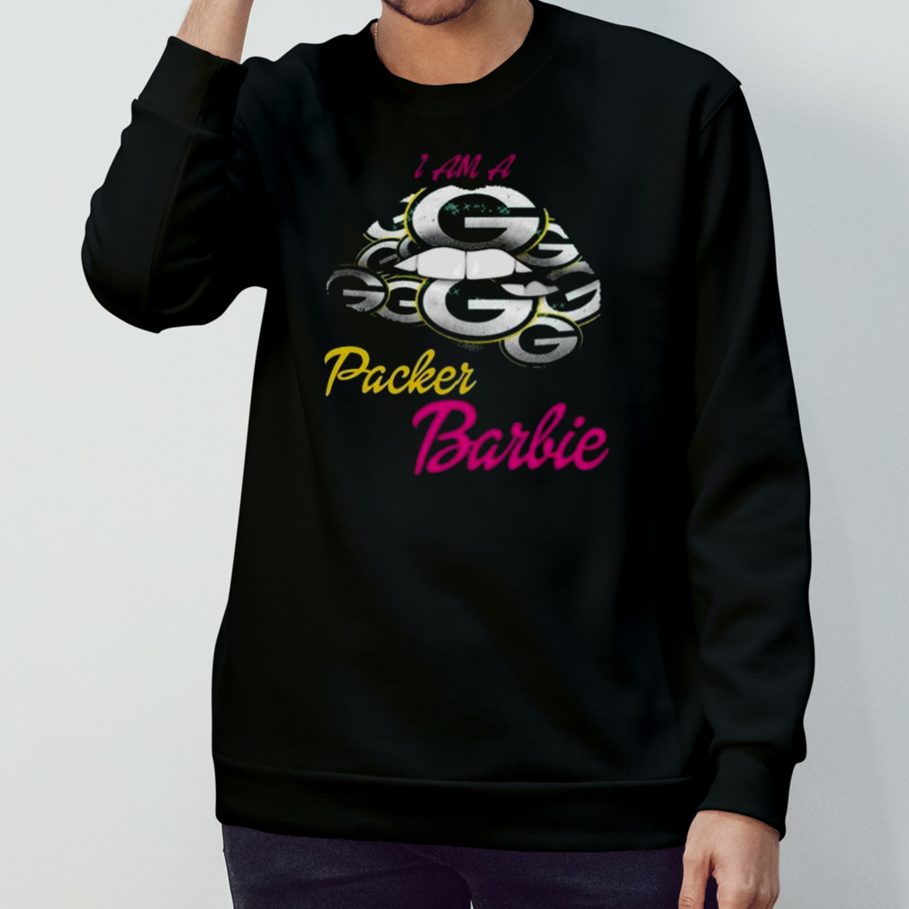 Official lip green bay packers x barbie i am a packer 2023 shirt