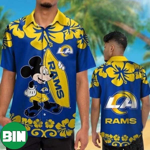 Los Angeles Rams Blue Leaf Logo Hawaiian Shirt Owl Fashion, 46% OFF